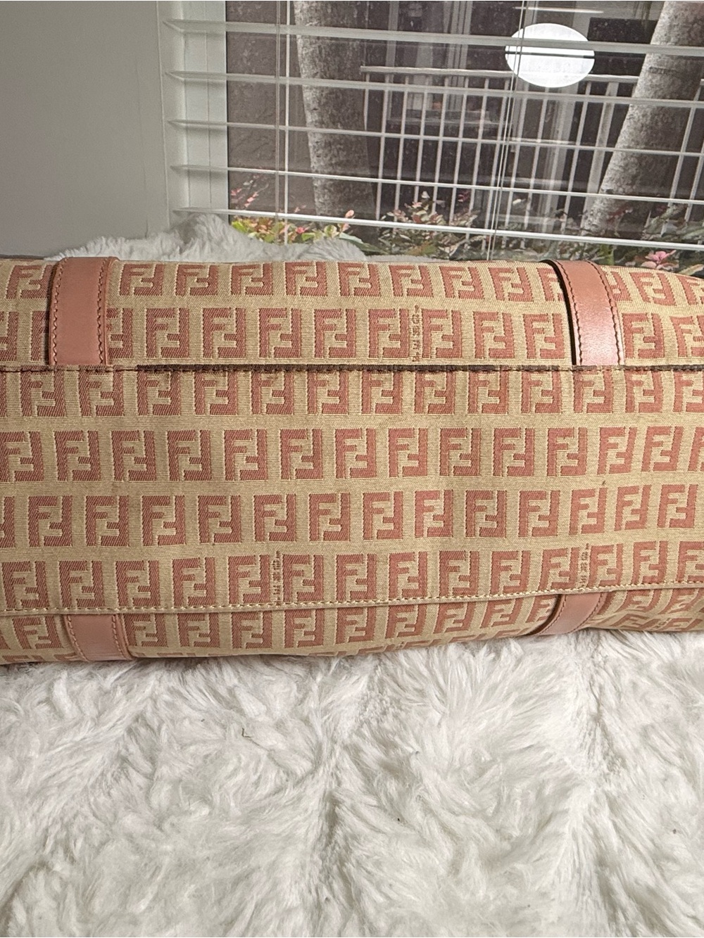 Fendi Blush Pink Zucchino Piccola Baguette Y2K - Picture 3 of 8